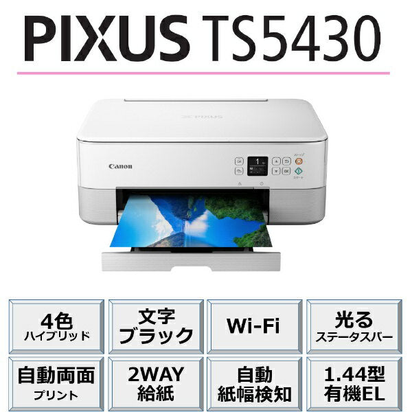 CANON | Canon TS5430 Inkjet Multifunctional Machine PIXUS White [Card/Business Card~A4]