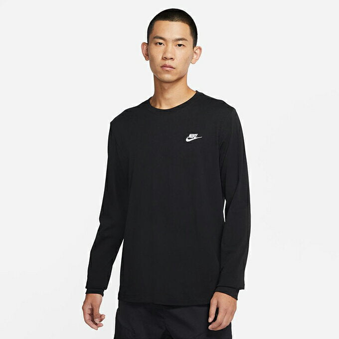 Nike T-shirt Long Sleeve Men's Club L/S T-shirt AR5194-010 NIKE