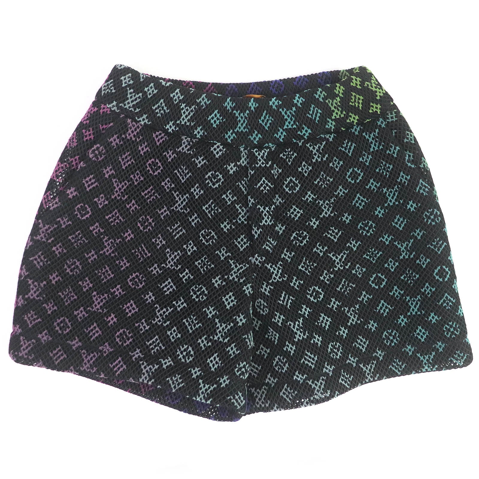 Unused item □LOUIS VUITTON 22SS Amen Break Gradient Monogram Mesh Shorts Black 38 Made in Italy Genuine Men's [Used]