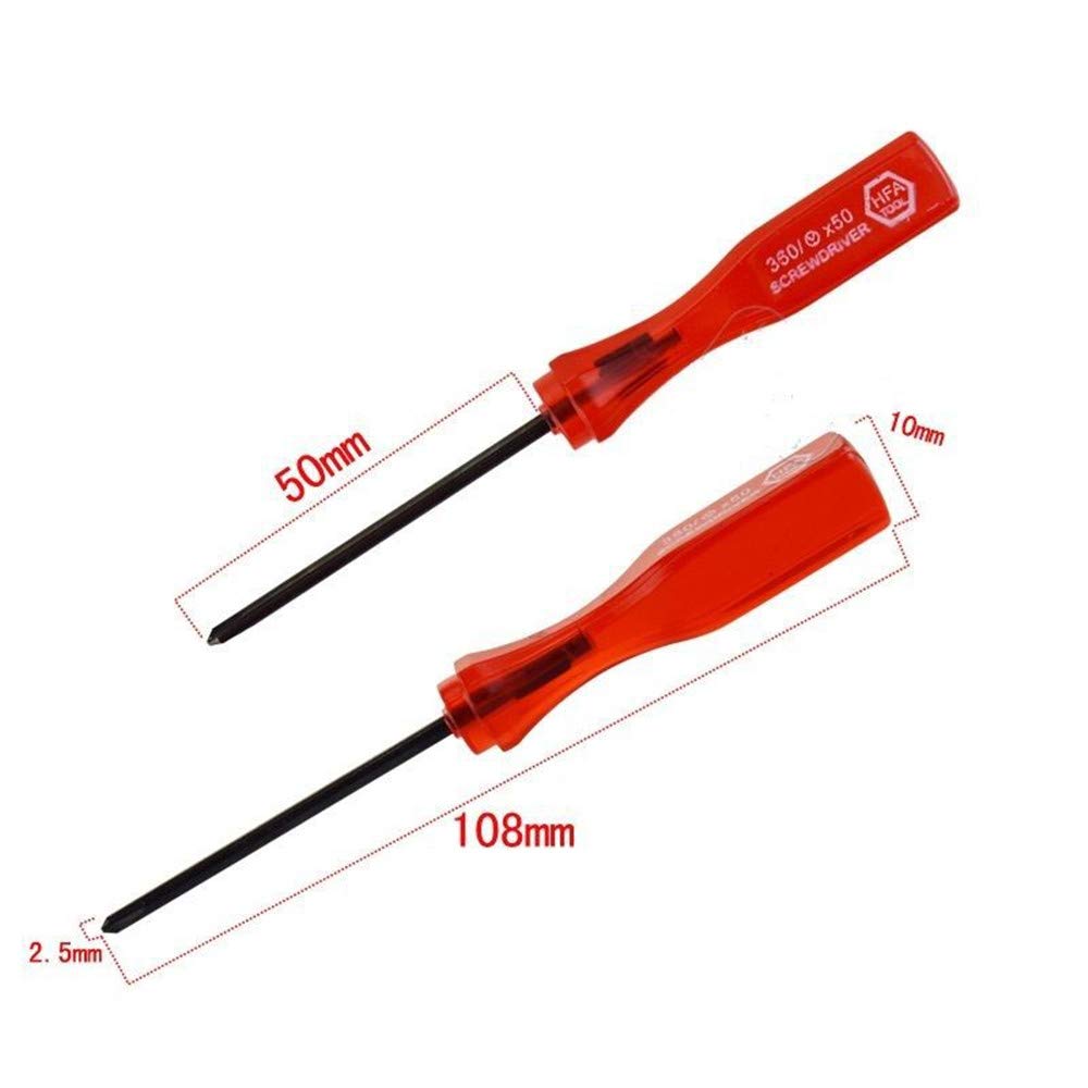 YFFSFDC driver Special screw driver Nintendo driver Nintendo Super NES/Nintendo 64/Game Boy game console compatible tool kit Nintendo driver dtc-20 precision screwdriver Y-shaped driver 3.8mm 4.5mm 2.5mm Y-do