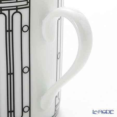 [10x points, coupon] Hermes H Deco Ash Deco Mug 300ml /// Mug H Deco Modern Porcelain Coffee Tea Stylish High-brand High-end French Flat bottom Western tableware Imported goods European