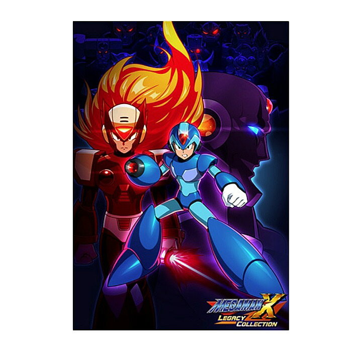 MEGAMAN X Visual T-Shirts [Megaman X Visual T-Shirts] Raku Katsuto Men's Women's Military Casual CAPCOM Capcom Game Character Inner Cotton Top Print Cut and Sew Cotton