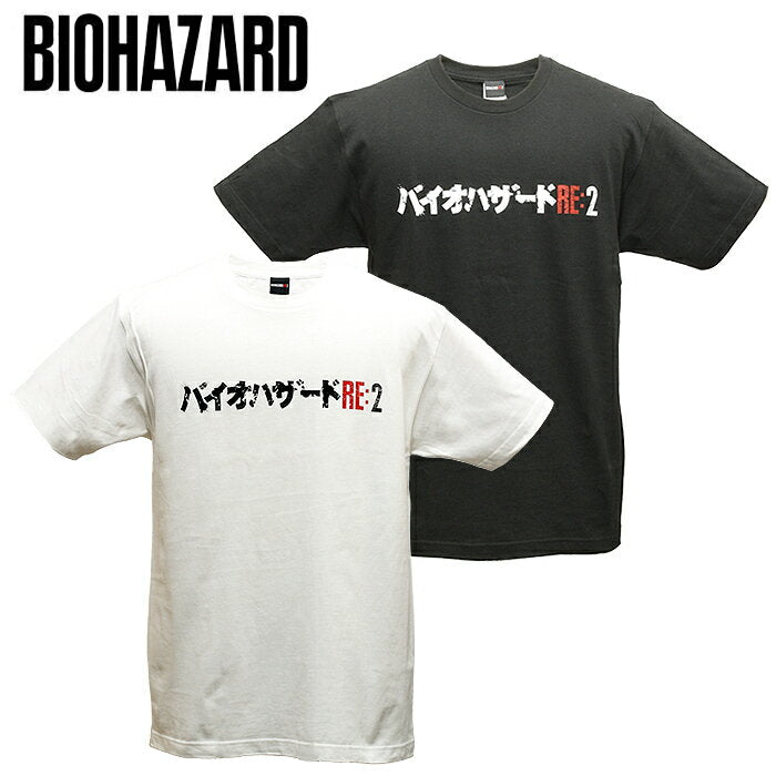 BIOHAZARD RE:2 Title T-shirt [Resident Evil Title TEE] Resident Evil Lifestyle Crisis capcom Capcom Game Character Men's Leon Claire Military Casual Outdoor Tops Innerwear