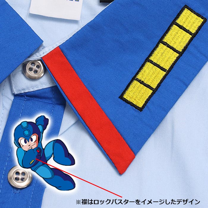 Rockman DRN Shirts MEGAMAN Raku Katsuto Men's Women's Military Outdoor Casual CAPCOM Capcom Game Cosplay Character Embroidered Long Sleeve Tops Innerwear Cotton