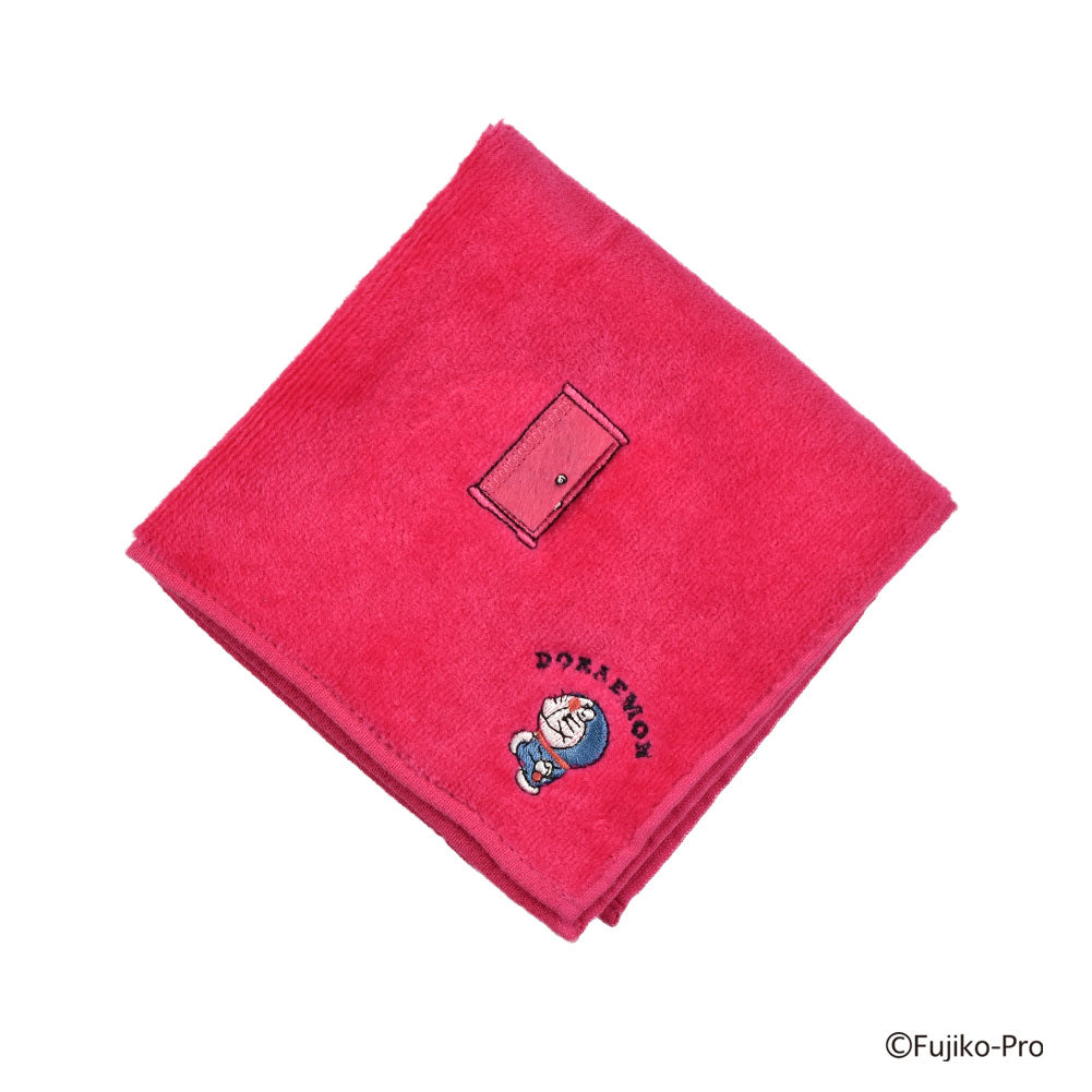 [Doraemon] Towel handkerchief, anywhere door, pink