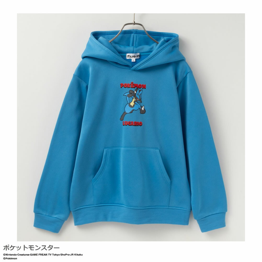 [Applicable to all items! Up to 800 yen off coupon] Pokemon hoodie sweatshirt fleece lining kids kids clothes boys boys top big silhouette loose warm print pullover poke