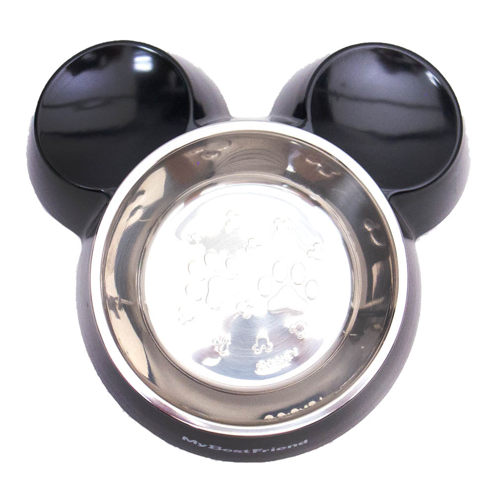 [Premio a la tienda excelente del mes de febrero] Disney Pet Goods Vajilla para mascotas de Mickey Black Dog Cat Disney Tokyo Disney Resort Limited Black Entrega al día siguiente Excel World Gift También disponible como obsequio