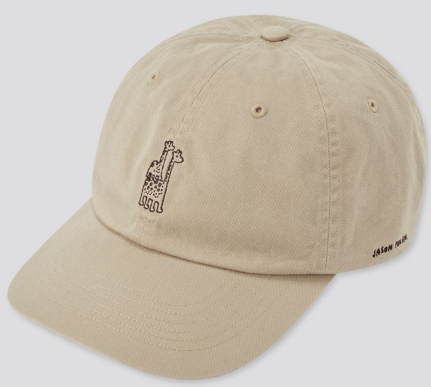 Uniqlo CAP JASON POLAN Jason Polan Beige Giraffe