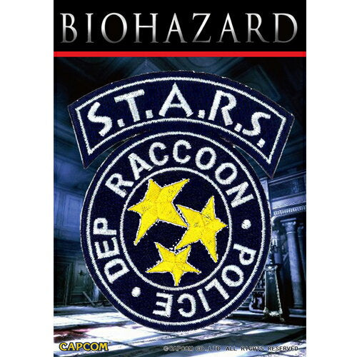 BIOHAZARD S.T.A.R.S. Embroidery Patch [Resident Evil S.T.A.R.S. Embroidery Patch] Resident evil Livelihood Crisis Capcom Game CAPCOM Embroidery Patch Panel Velcro Military Casual Airsoft Miscellaneous Goods Accessories