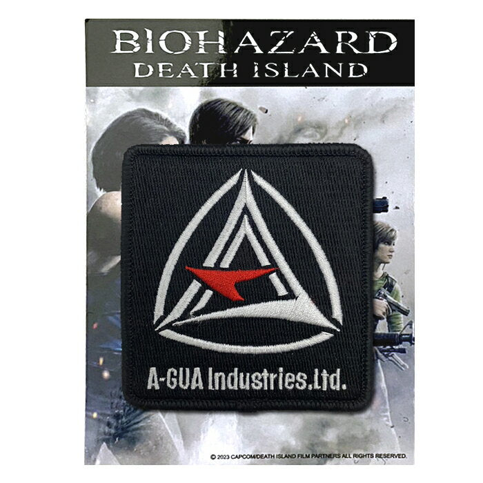 BIOHAZARD A-GUA patch DETH ISLAND [Resident Evil A-GUA Embroidered Patch Death Island] Game Capcom Capcom patch with Velcro movie BASS Leon Chris Jill Alcatraz