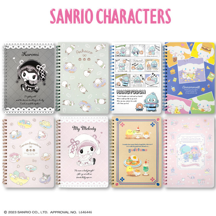 Colaboración de personajes de Sanrio B6 Ring Notes