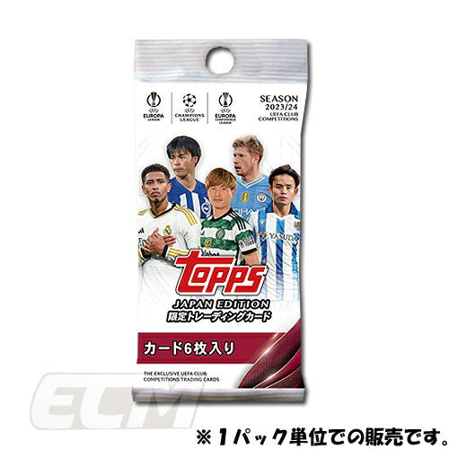 [TJP01] [Domestic limited product] TOPPS Champions League Soccer Card 2024 JAPAN EDITION Soccer Card Pack Sales [Soccer/Tops/Champions League/Trading Cards]