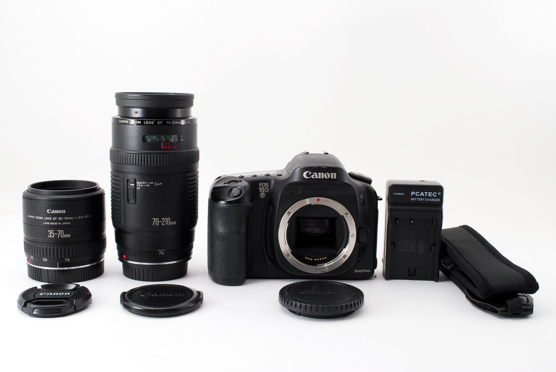 [Used] Canon EOS 10D Double Zoom Set, Beautiful Condition, with Strap