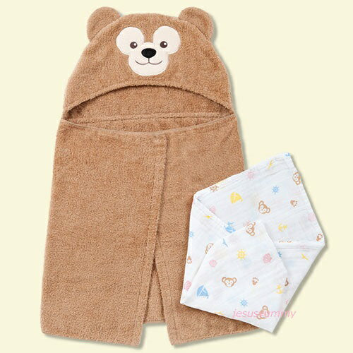 Duffy swaddle hooded towel baby gift baby gift set Tokyo Disney Resort [DISNEY]