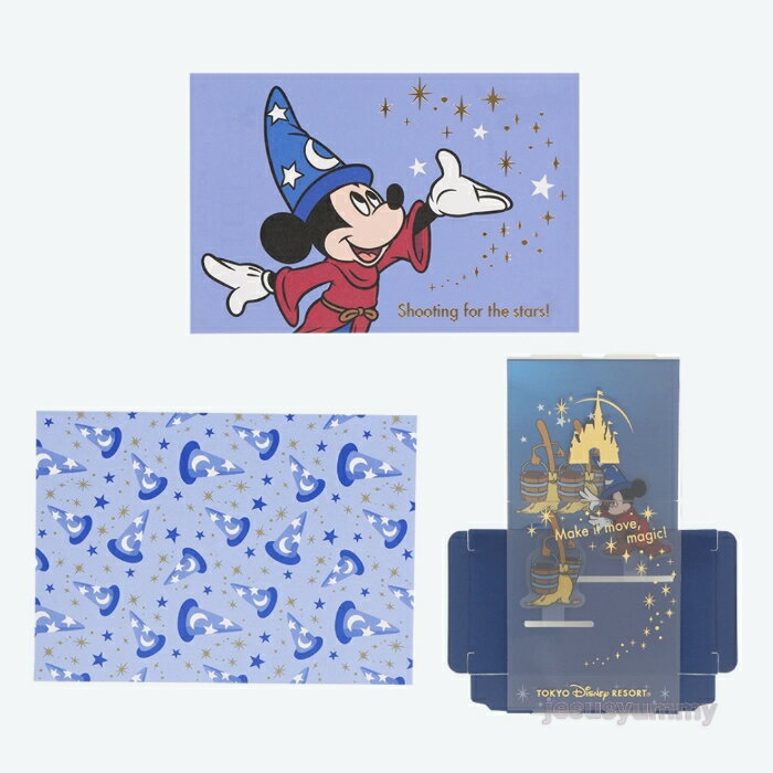 Postcards, greeting cards, Mickey Mickey Mouse, Wizard, Postcards, Tokyo Disney Resort, Limited, Souvenirs [DISNEY] [Nekopos compatible]