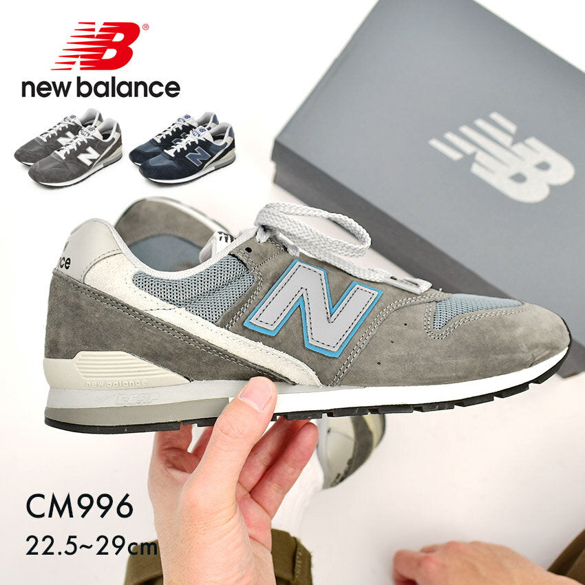 New Balance 996 Men's Women's Sneakers CM996CA2 CM996CB2 CM996CD2 new balance Navy Grey Width D Wiz D Suede Natural Leather Shoes Simple Brand Popular Classic Commuting