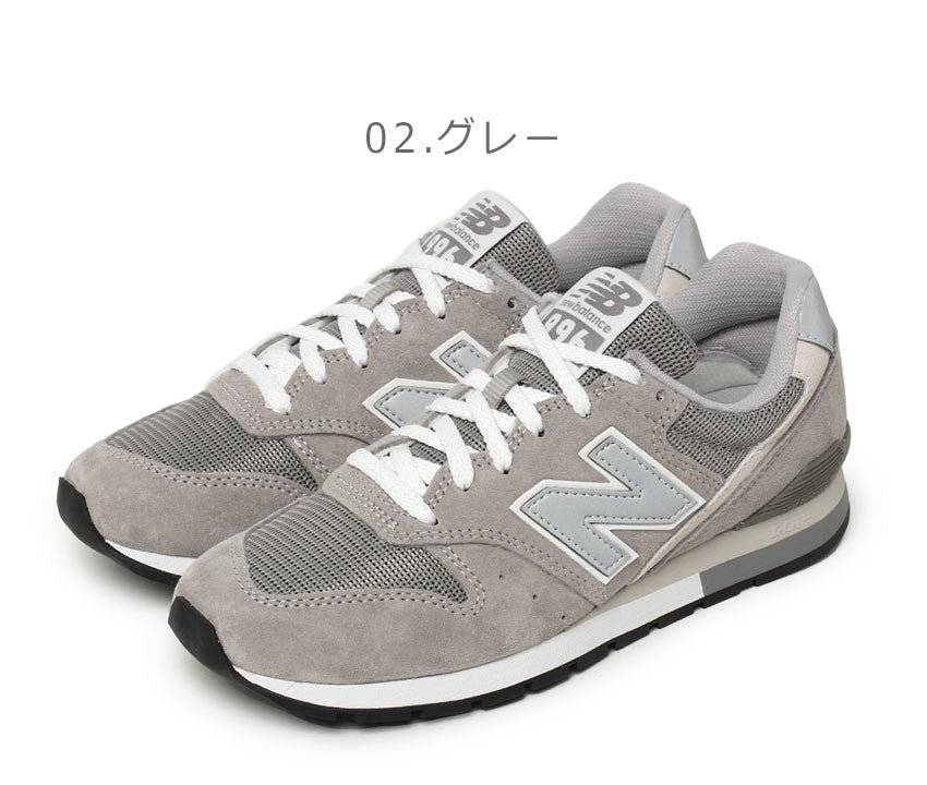 Zapatillas New Balance 996 para mujer NEW BALANCE Unisex CM996BK2 CM996GR2 Ancho D Zapatos Negro Gris Clásico Popular Marca Sencillo Elegante Desplazamiento Fácil de caminar Baño No Cansado