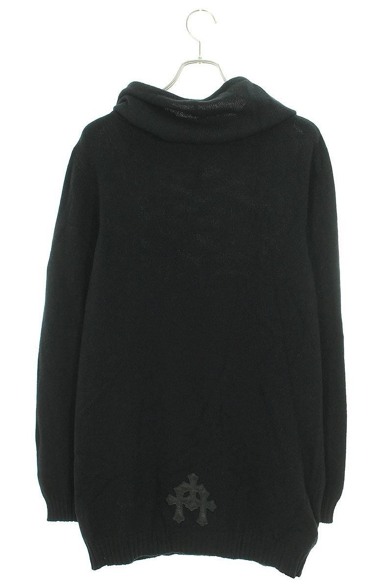 Chrome Hearts Size: L Cashmere pullover hoodie knit (black) [621042] [SS07] [Men's] [Used] bb415#rinkan*B