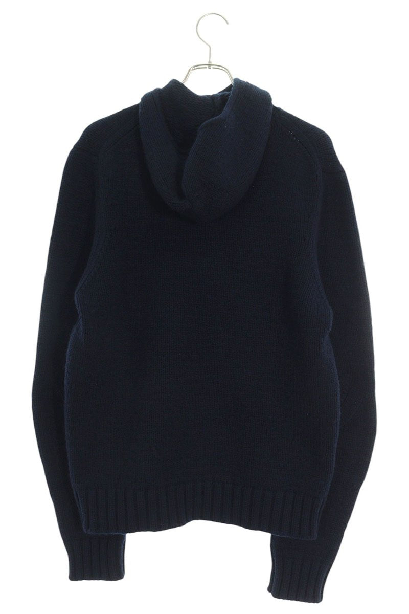 Bottega VENETA Size: M 710110 V2EJ0 Cashmere blend knit hoodie (navy) [022142] [SB01] [Men's] [Used] bb87#rinkan*A