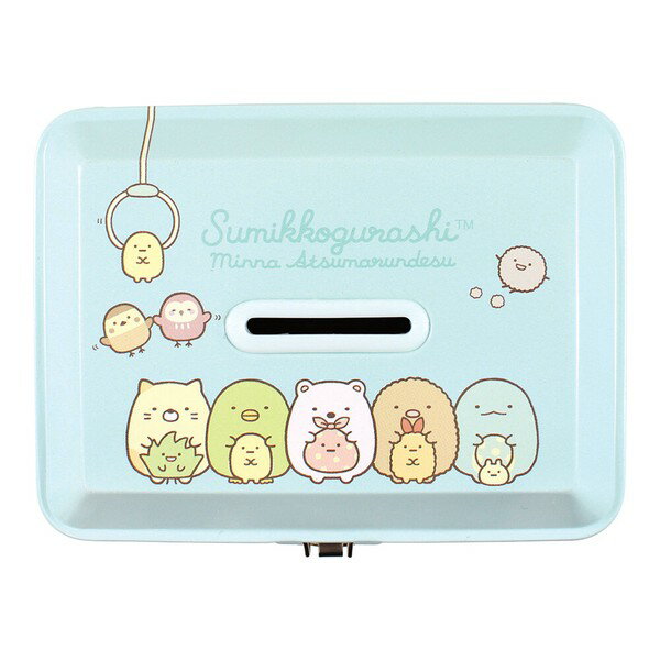 Sumikko Gurashi Bank Piggy Bank, Can Bank with Key, Collected SanX Sumikko Gurashi Sumikko Gurashi Children's Club Prizes Girls Christmas Party Mail Order Wrapping Gifts Keys Goods Schoolchildren