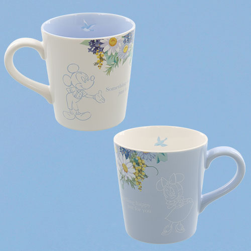 Mugs, 2 pieces, set, cup, Mickey, Minnie, pair, gift, Blue of happiness, Disney Blue Ever After 2021, limited edition, souvenirs, [DISNEY]