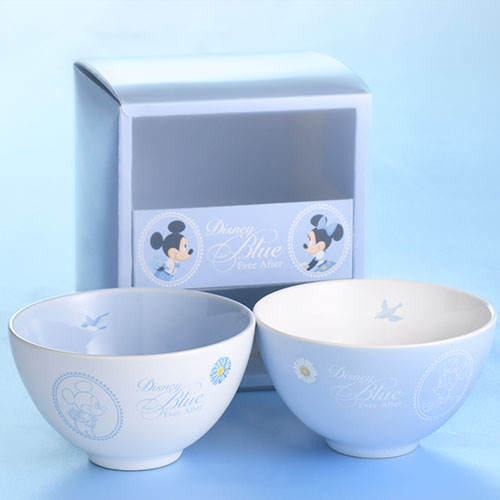 Set of 2 tea bowls, Mickey Minnie, Pair, Gift, Blue of Happiness, Disney Blue Ever After 2021, Tokyo Disney Resort Limited, Souvenir [DISNEY]