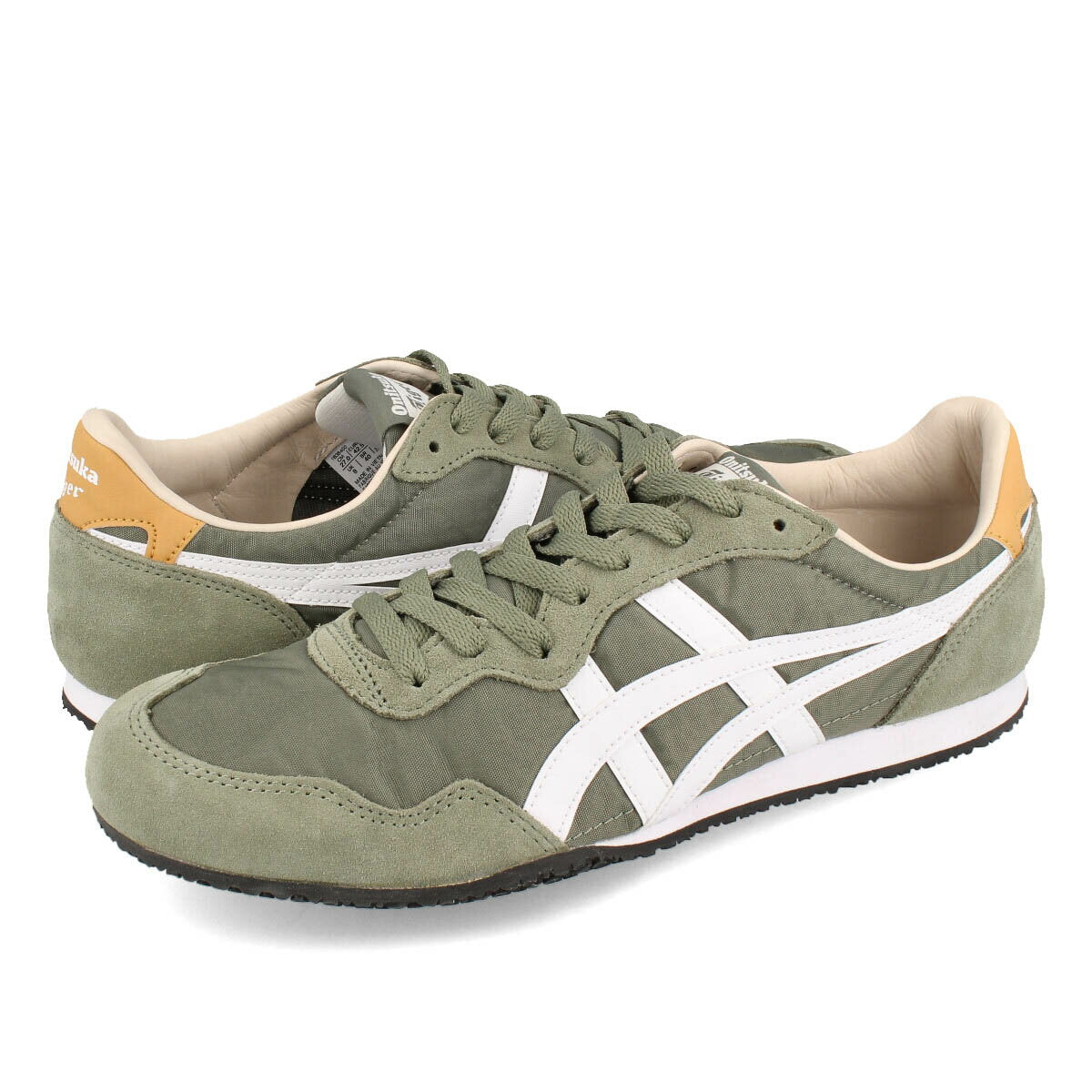 Onitsuka Tiger SERRANO Zapatillas de corte bajo para hombre y mujer en color OLIVA QUEMADO/BLANCO Marrón 1183b400-304