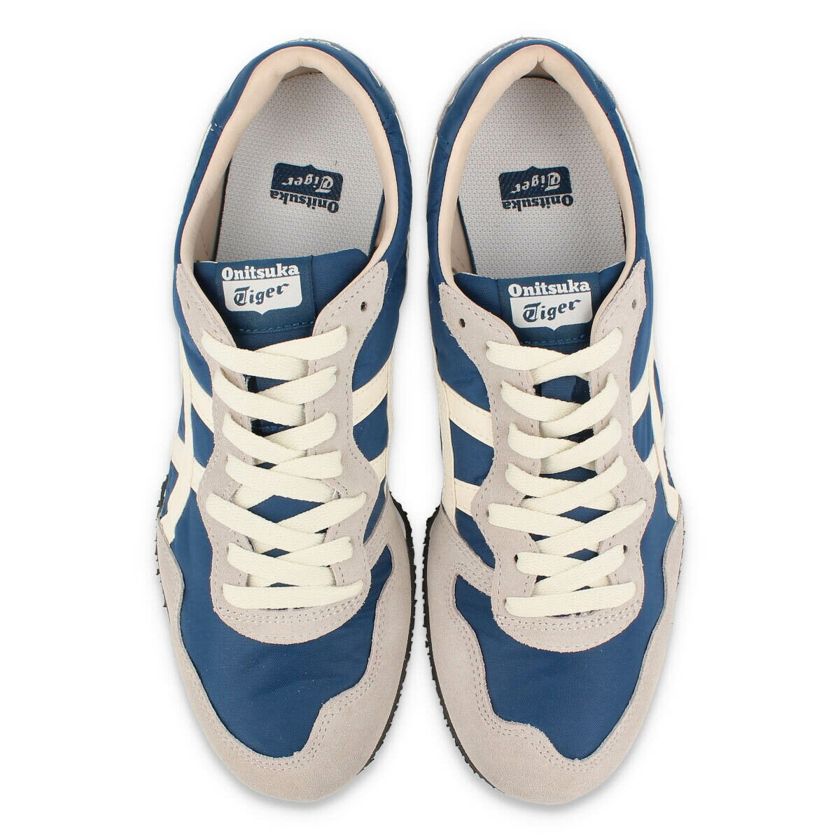 Onitsuka Tiger SERRANO Zapatillas de corte bajo para hombre y mujer MAKO AZUL/CREMA Marrón 1183b400-406