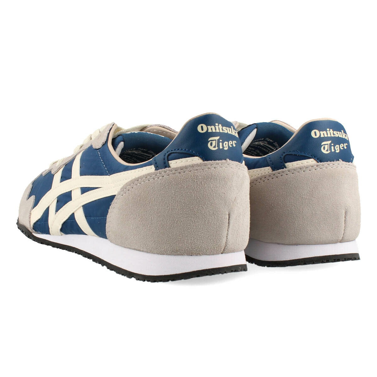 Onitsuka Tiger SERRANO Zapatillas de corte bajo para hombre y mujer MAKO AZUL/CREMA Marrón 1183b400-406