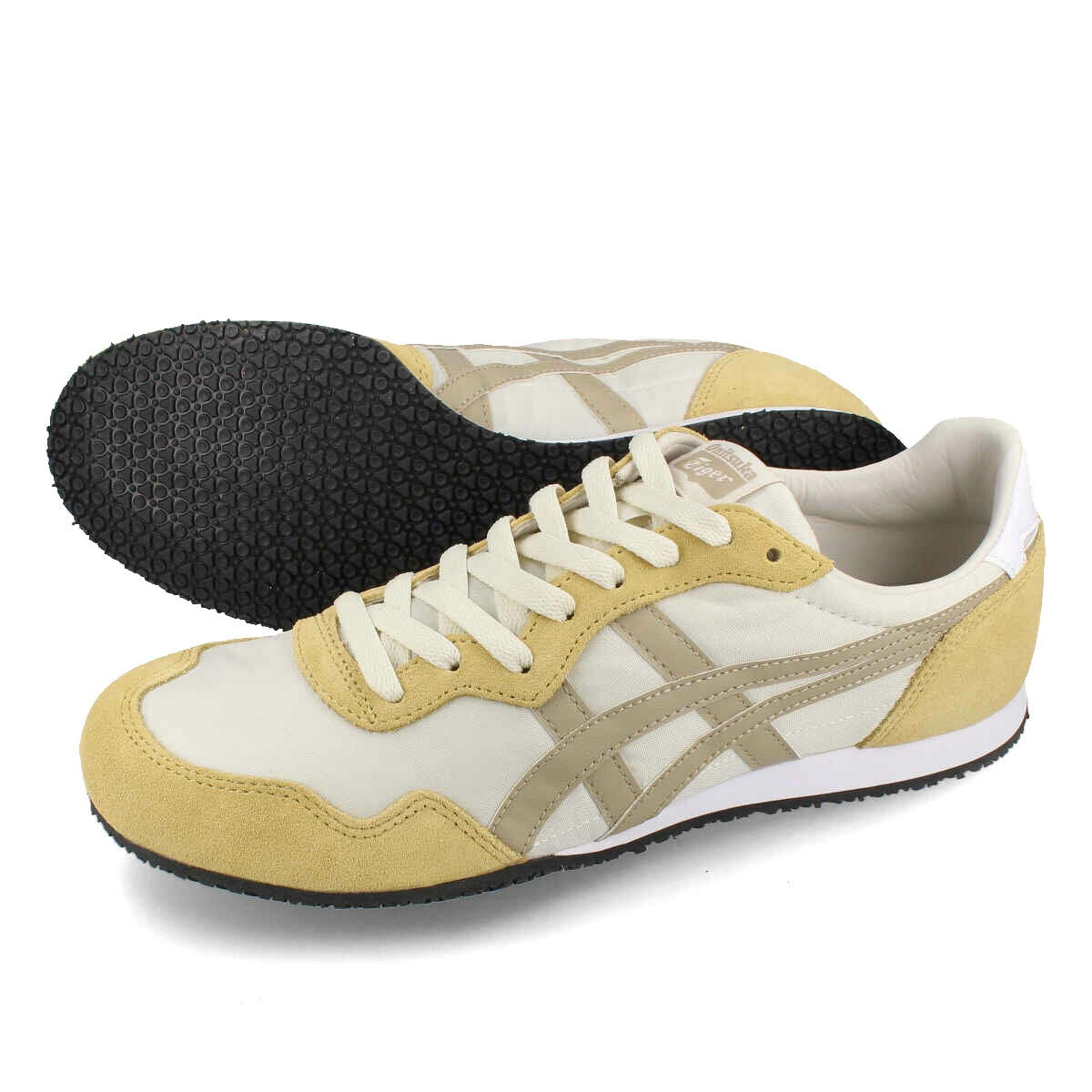 Onitsuka Tiger SERRANO Zapatillas de corte bajo para hombre y mujer MARFIL/MADERA CREPE Blanco 1183b400-753