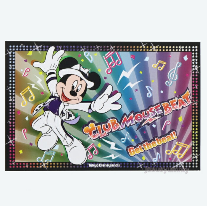 Postal Mickey CLUB MOUSE BEAT Tokyo Disneyland Club Mouse Beat Edición limitada Recuerdo de Tokyo Disney Resort [DISNEY] [Compatible con Nekopos]