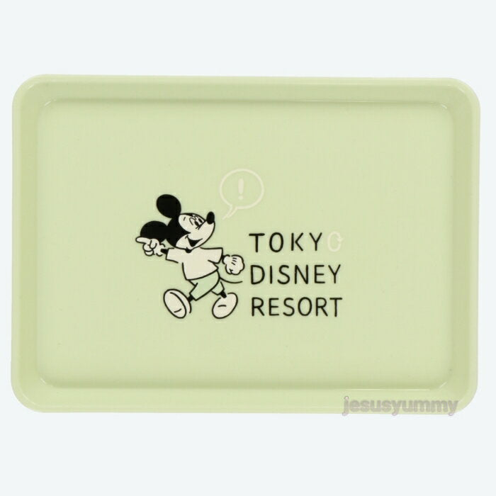 [SALE] Mickey Desk Tray Tray Tray Small Accessories Holder Green Mickey Mouse Tokyo Disney Resort Limited Souvenir Remote Work Item [DISNEY] [Catpos compatible