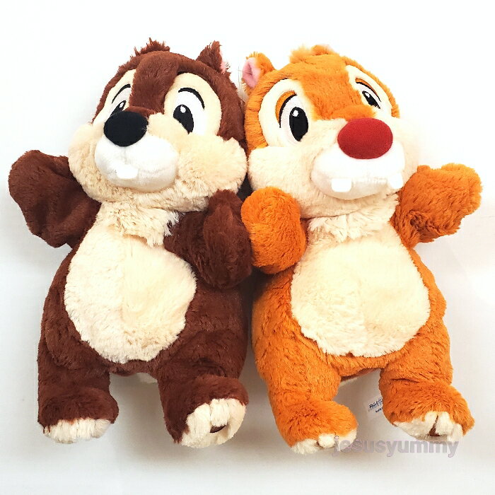 Chip and Dale Plush Toy Hand Puppet Set of 2 Pair Tokyo Disney Resort Souvenir [DISNEY]