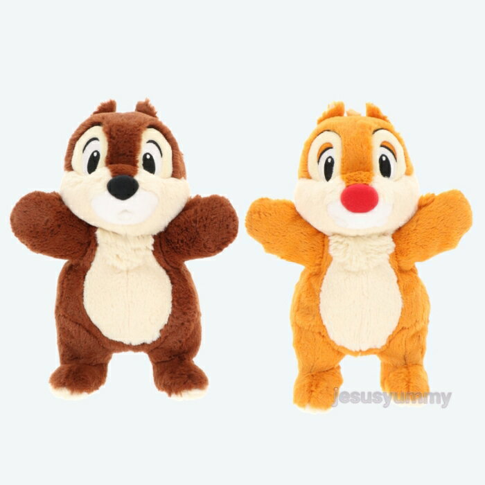 Chip and Dale Plush Toy Hand Puppet Set of 2 Pair Tokyo Disney Resort Souvenir [DISNEY]