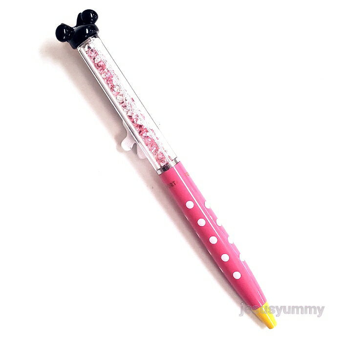 Ballpoint pen Minnie Pink x Clear Crystal Cinderella Castle Glasswork Tokyo Disney Resort Limited Souvenir [DISNEY] [Catpos compatible]