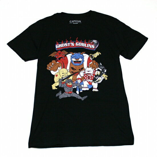 Camiseta de CAPCOM Makaimura (NEGRA)