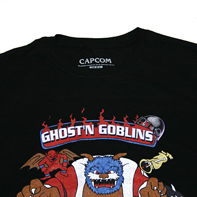 Camiseta de CAPCOM Makaimura (NEGRA)