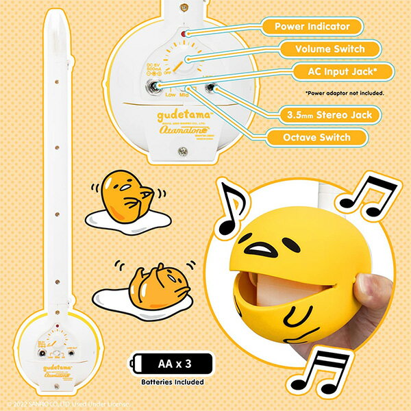 Meiwa Denki / Otamatone Deluxe Sanrio Gudetama / Gudetama Deluxe Otamatone [USA limited, direct import product] Christmas sale