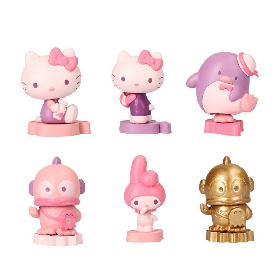 Shaky! Sanrio Characters Bubble Head Doll BOX Collection Part 1 Berry Berry Parfait Color Ver. Set of 6 types [Mail order (non-standard mail) compatible] [Shaky] [Hello Kitty] [�