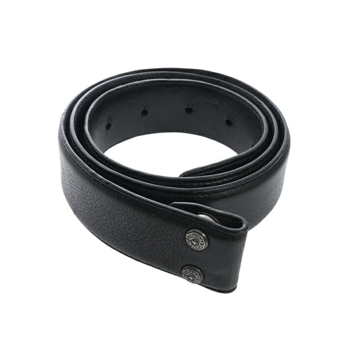 Chrome Hearts Scroll Label Rivet Strap SCROLL LABEL STRAP SIZE:32 [Silver Belt Strap]