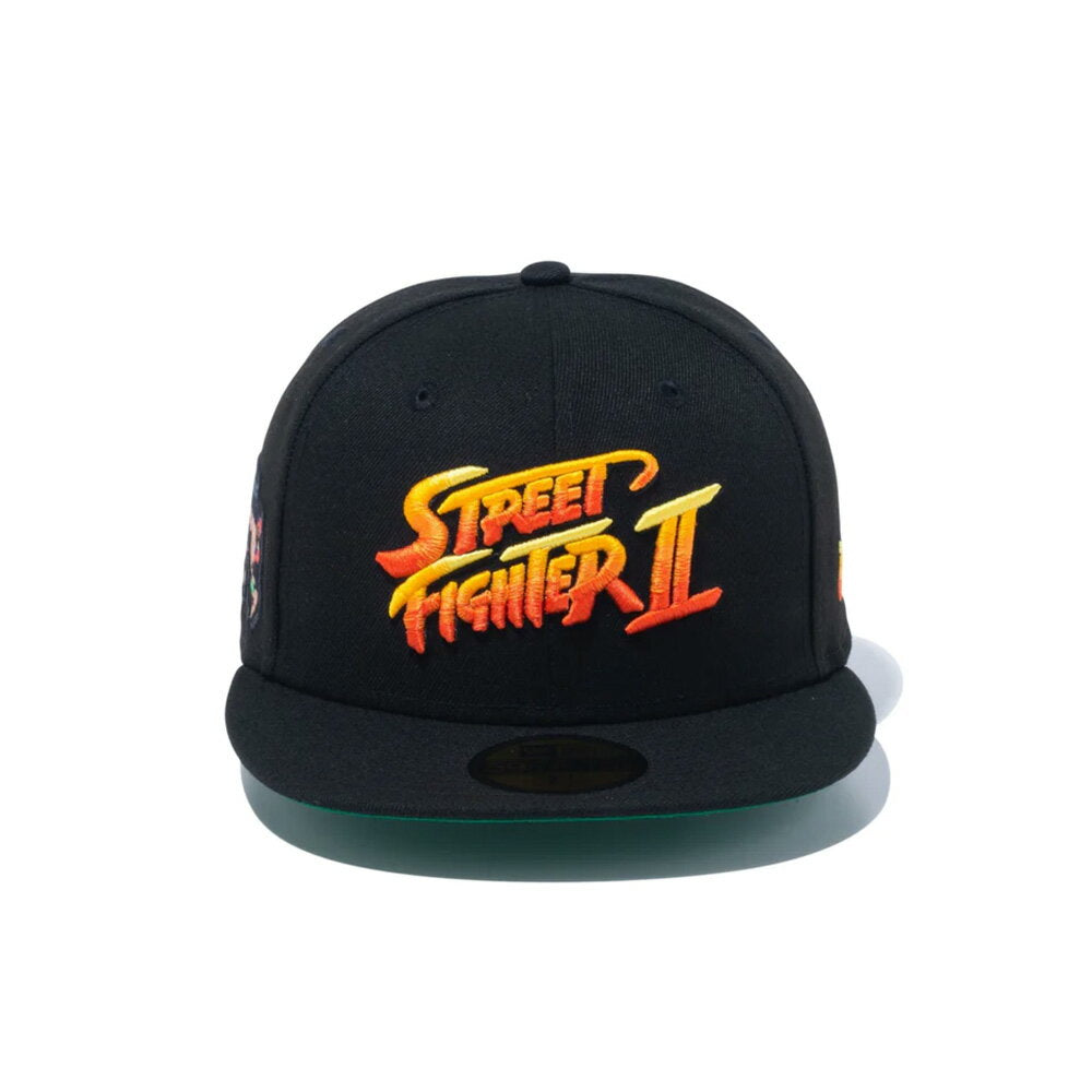 2024SS NEW ERA 59FIFTY STREET FIGHTER II New Era Street Fighter II Title Logo Black 14125311CAPCOM Sto II St-Two New Era Cap New Era Cap 59fifty New Era Cap Unice