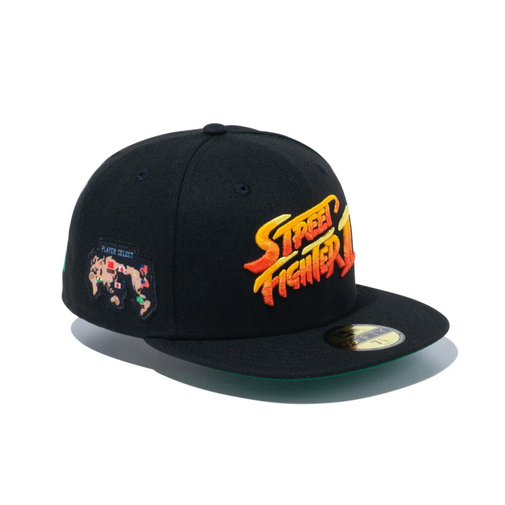 2024SS NEW ERA 59FIFTY STREET FIGHTER II New Era Street Fighter II Title Logo Black 14125311CAPCOM Sto II St-Two New Era Cap New Era Cap 59fifty New Era Cap Unice