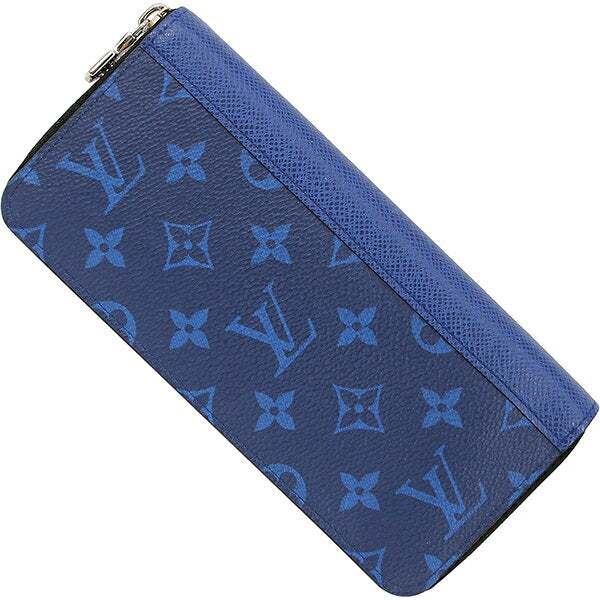 Cartera larga Louis Vuitton Cartera con cremallera Cartera larga de piel con monograma Taigarama vertical con cremallera redonda LOUIS VUITTON Louis Vuitton Cartera Louis Vuitton Cartera plegable para hombre