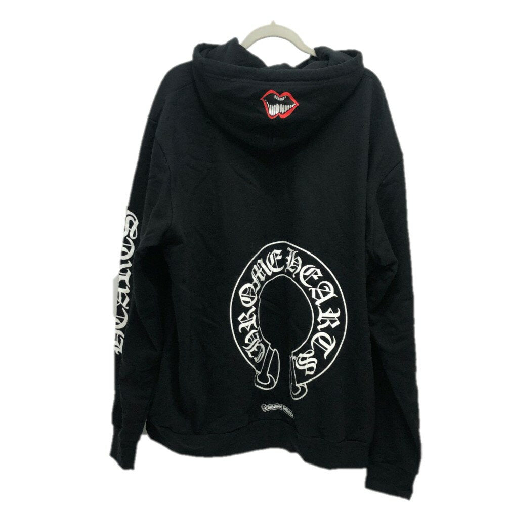 CHROME HEARTS Horse Shoe Horse Shoe Apparel Hoodie Hoodie Cotton Men's Black [Used]