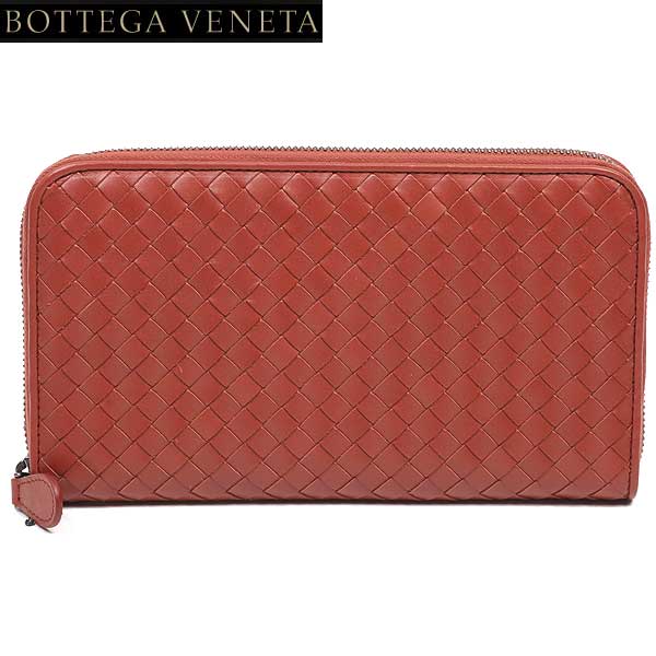 BOTTEGA VENETA Men's Long Wallet Wallet Unisex Intreccia Round Zipper Wallet Brown 311263 V4651 6329 15S (R95040) [Free Shipping] [smtb-TK]