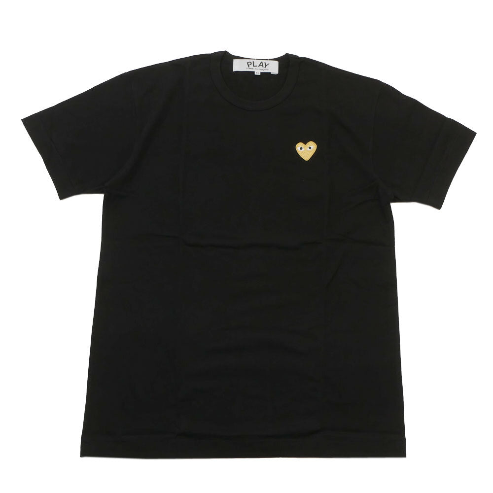 [8º Premio a la tienda excelente del mes de diciembre de 2014] Camiseta New Play Comme des Garcons GOLD HEART ONE POINT TEE para hombre y mujer Logotipo de corazón AX-T216-051