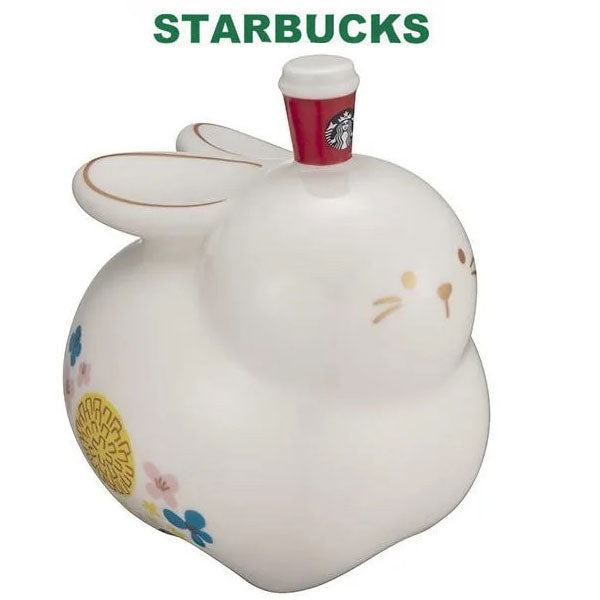 STARBUCKS Starbucks Overseas Taiwan 2023 Year of the Rabbit Rabbit's Piggy Bank Ceramic Coffee Zodiac New Year 2023 Coin Bank Sakura Sakura Sakura Cup Cup Pink Spring Cute Stylish Return