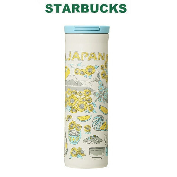 STARBUCKS Starbucks Tumbler Coffee Starbucks Japan Limited Been There Series Stainless Bottle JAPAN Summer 473ml Summer Sunflower Vacuum Double Structure Stainless Regional Limited Local Limited White White 473ml �