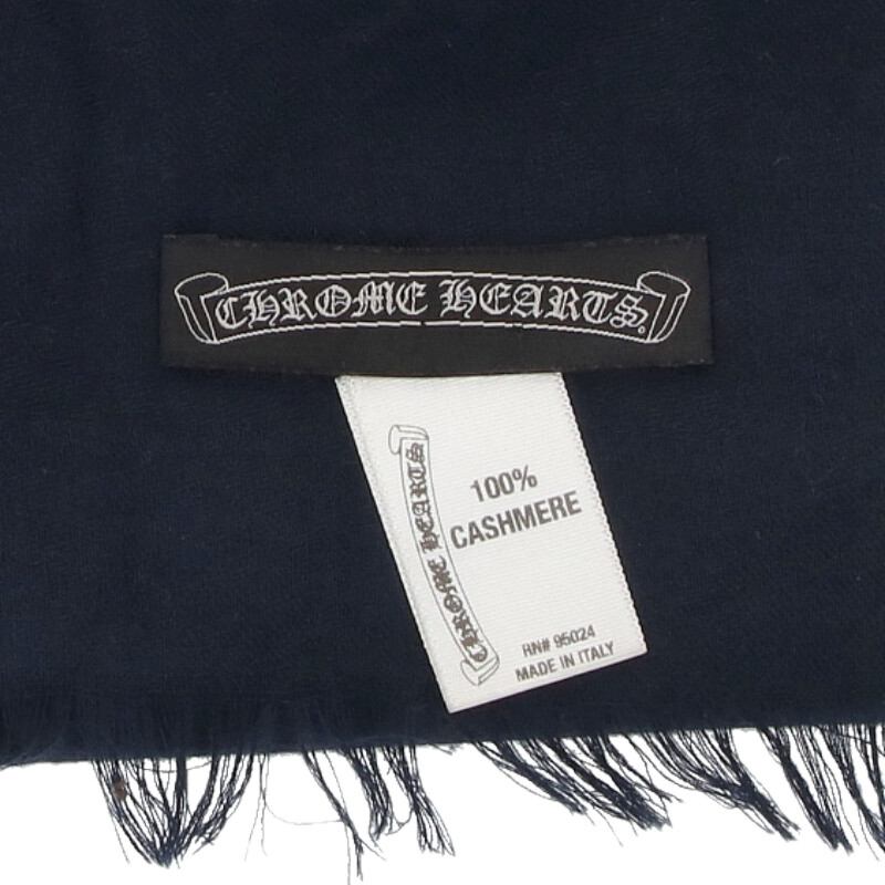 Chrome Hearts Chrome Hearts CH Plus All-over Cashmere Stole (Black G) [102052] [BS99] [Accessories] [Used] bb410#rinkan*C