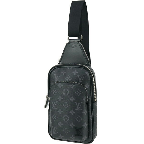 [New] Louis Vuitton Body Bag Avenue Sling Bag PM Monogram Eclipse Leather Black Grey Louis Vuitton Shoulder Bag LOUIS VUITTON Louis Vuitton Pochet